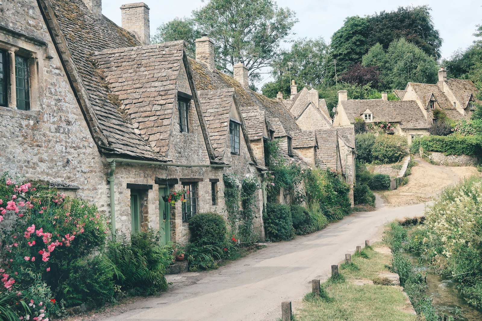 The honey-coloured weavers' cottages of Arlington Row in Bibury