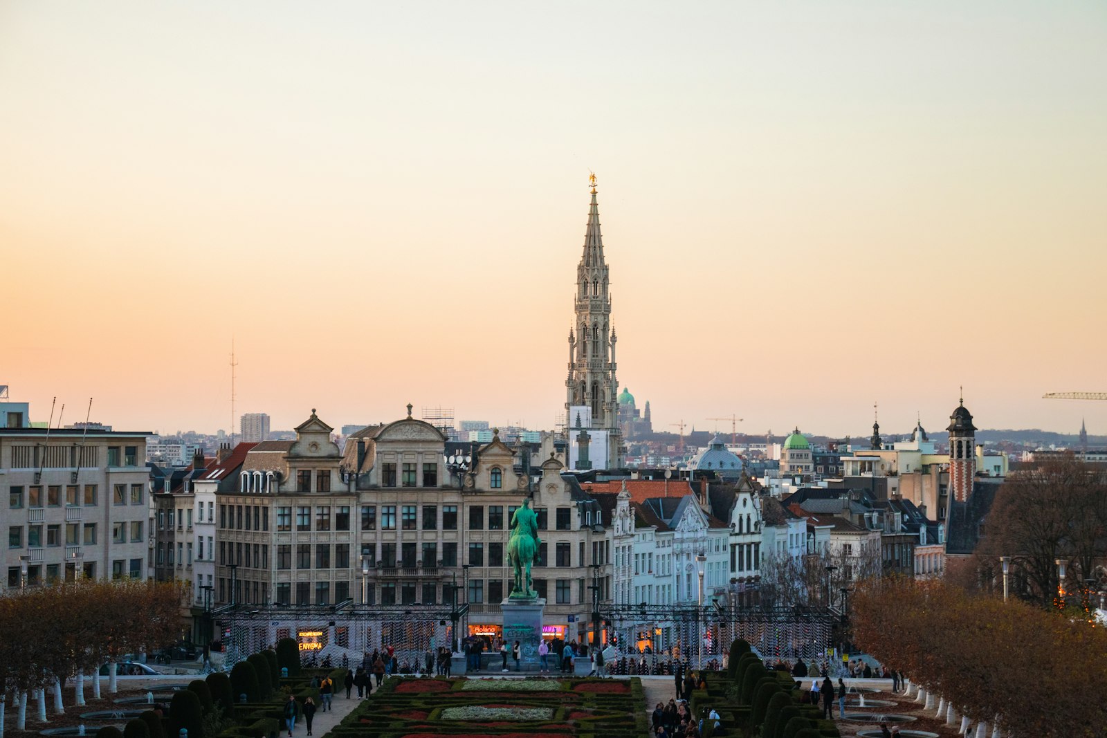 The ornate guild houses of Brussels' Grand Place