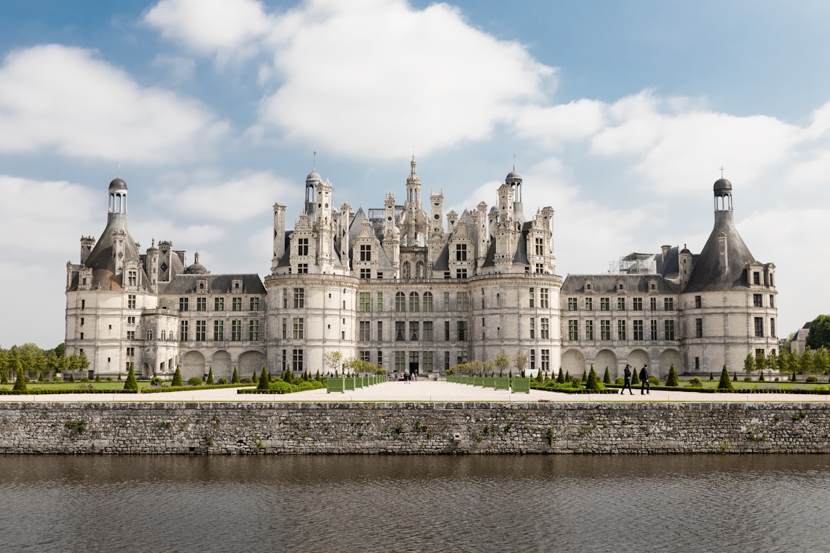 Château de Chambord and its turreted Renaissance roofline
